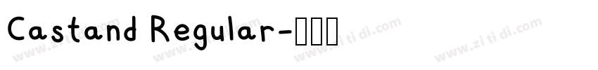 Castand Regular字体转换